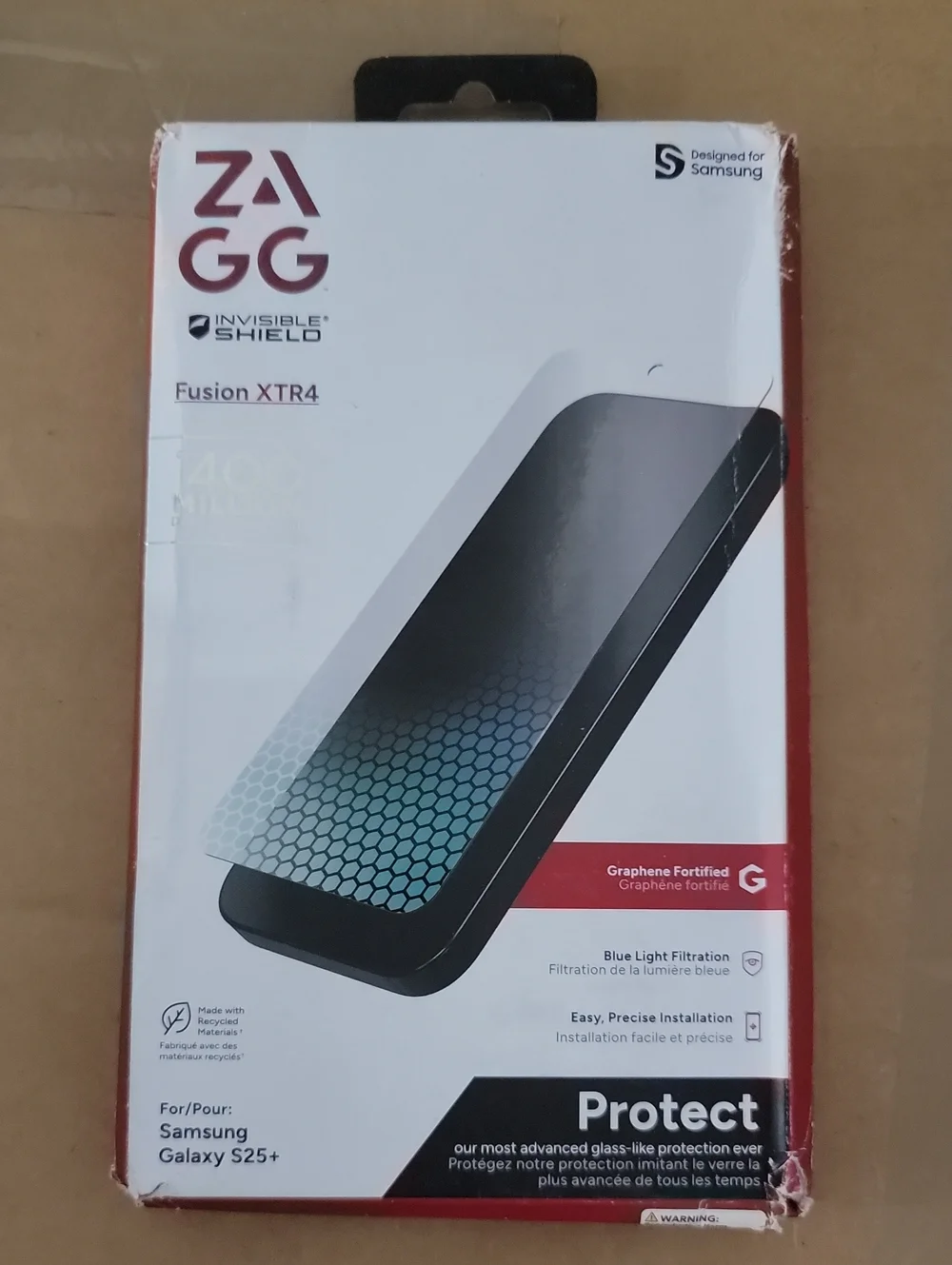 Fusion XTR4 InvisibleShield Screen Protector for Samsung Galaxy S25+  Glass